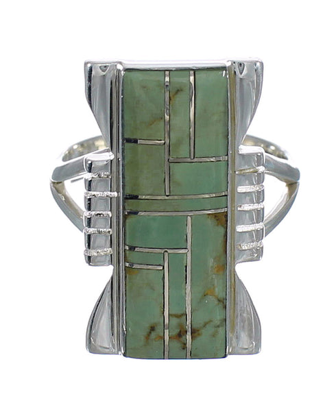 Turquoise Sterling Silver Southwestern Ring Size 5-1/2 QX80306