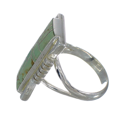 Turquoise Sterling Silver Southwestern Ring Size 5-1/2 QX80306