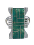 Turquoise Authentic Sterling Silver Southwestern Ring Size 4-3/4 QX80310