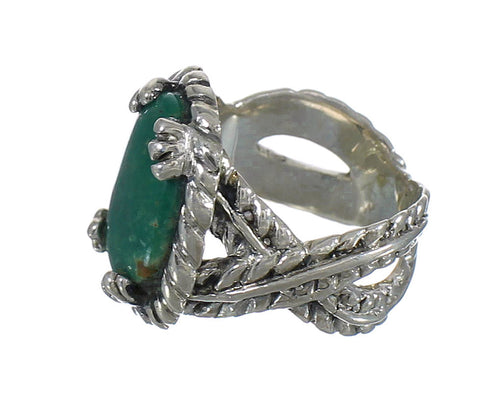 Turquoise And Sterling Silver Southwestern Ring Size 5-1/2 WX80707