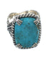 Sterling Silver Southwest Turquoise Ring Size 6-1/4 RX62141