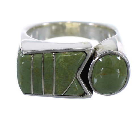 Authentic Sterling Silver Turquoise Southwest Ring Size 5-1/4 VX61408