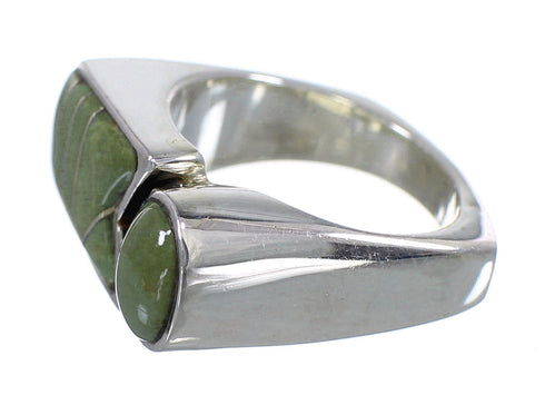 Authentic Sterling Silver Turquoise Southwest Ring Size 5-1/4 VX61408