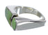 Southwest Sterling Silver And Turquoise Inlay Jewelry Ring Size 6-3/4 VX61450