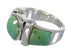 Turquoise And Southwest Authentic Sterling Silver Ring Size 5-3/4 VX61487