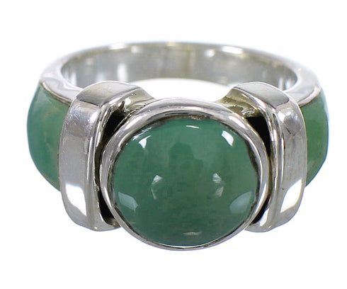 Southwest Turquoise And Sterling Silver Ring Size 5-1/2 VX61488