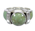 Turquoise And Genuine Sterling Silver Southwest Jewelry Ring Size 7-1/4 VX61495