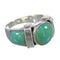 Silver And Turquoise Southwest Jewelry Ring Size 7-1/4 VX61499