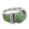 Southwest Sterling Silver And Turquoise Inlay Ring Size 7-1/4 VX61509