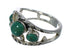 Turquoise And Authentic Sterling Silver Southwestern Ring Size 7-1/2 YX92726