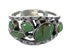 Turquoise Southwestern Silver Ring Size 8 YX92876