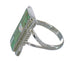 Southwest Authentic Sterling Silver Turquoise Opal Ring Size 8-1/2 YX82716