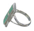 Southwestern Authentic Sterling Silver Turquoise And Opal Ring Size 7 YX82736