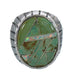 Southwest Turquoise Opal Genuine Sterling Silver Ring Size 12 YX82807