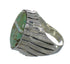 Southwest Turquoise Opal Genuine Sterling Silver Ring Size 12 YX82807