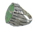 Southwestern Turquoise Opal And Silver Ring Size 11-3/4 YX82821