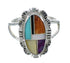 Multicolor Inlay And Sterling Silver Southwestern Ring Size 5-1/2 YX75045