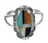 Authentic Sterling Silver And Multicolor Southwestern Ring Size 4-3/4 YX75055