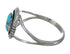 Southwestern Genuine Sterling Silver Opal And Turquoise Ring Size 7-3/4 WX70477