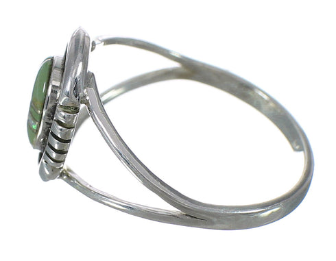 Southwest Opal And Turquoise Authentic Sterling Silver Ring Size 7-3/4 WX70528