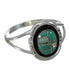 Southwest Opal And Turquoise Inlay Silver Ring Size 6-1/4 WX70589