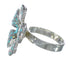 Turquoise And Opal Flower Sterling Silver Ring Size 5-1/2 WX70605