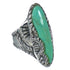 Sterling Silver Southwestern Turquoise Ring Size 7-1/2 RX62746