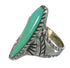 Sterling Silver Southwestern Turquoise Ring Size 7-1/2 RX62746