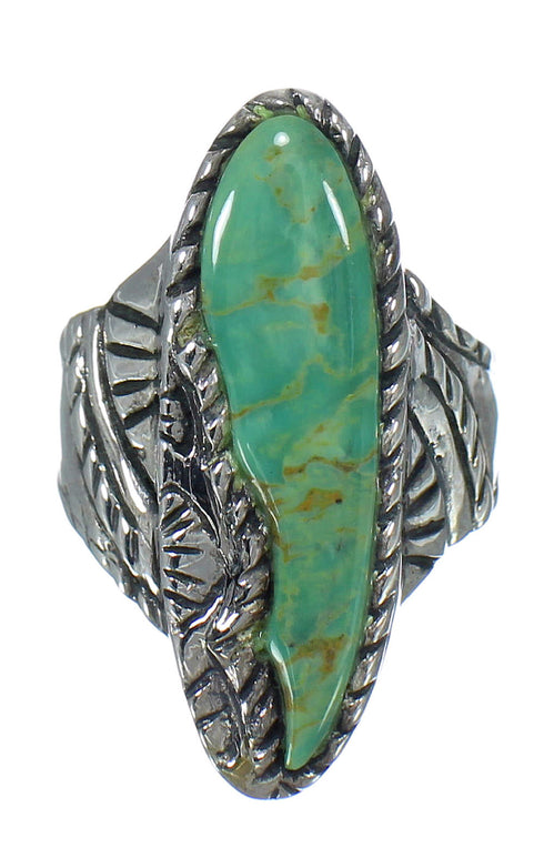 Sterling Silver Turquoise Southwestern Ring Size 6-1/2 RX62762