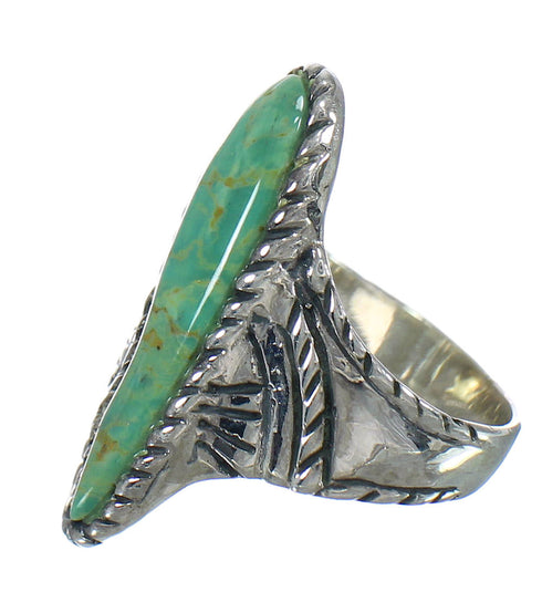 Sterling Silver Turquoise Southwestern Ring Size 6-1/2 RX62762