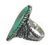 Genuine Sterling Silver And Southwest Turquoise Ring Size 8-1/4 RX62773