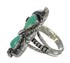 Authentic Sterling Silver Southwestern Turquoise Ring Size 6-1/4 RX62801