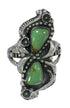 Turquoise And Sterling Silver Southwest Ring Size 8-1/4 RX62808