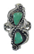 Southwest Turquoise And Sterling Silver Ring Size 7-3/4 RX62810