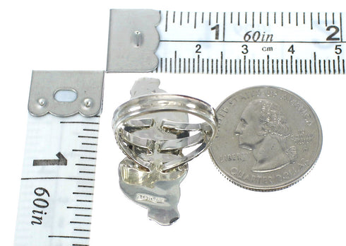 Southwest Turquoise And Sterling Silver Ring Size 7-3/4 RX62810