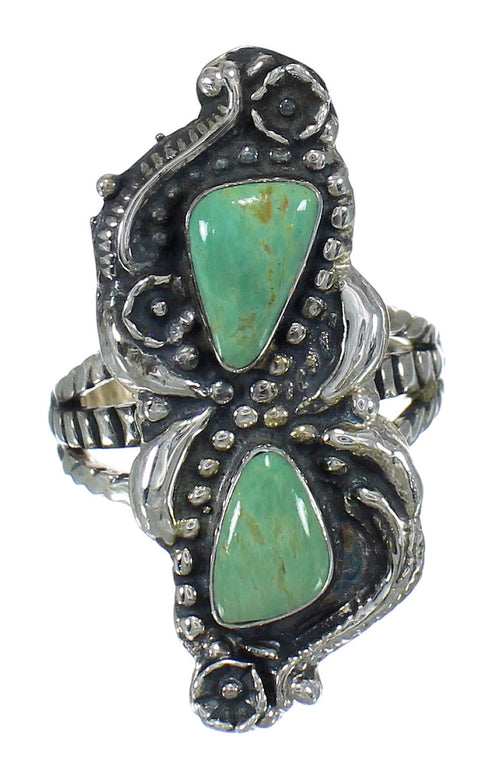 Sterling Silver Turquoise Southwest Ring Size 4-3/4 RX62825