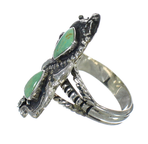 Sterling Silver Turquoise Southwest Ring Size 4-3/4 RX62825