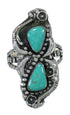 Turquoise And Sterling Silver Southwest Ring Size 6-3/4 RX62834