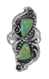 Genuine Sterling Silver Turquoise Southwest Ring Size 5-3/4 RX62946
