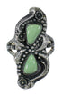 Turquoise Southwestern Sterling Silver Ring Size 8-1/4 RX62962