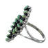 Genuine Sterling Silver Turquoise Needlepoint Ring Size 7-1/4 RX63028