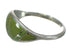 Turquoise Inlay And Sterling Silver Southwestern Ring Size 4-3/4 WX62759