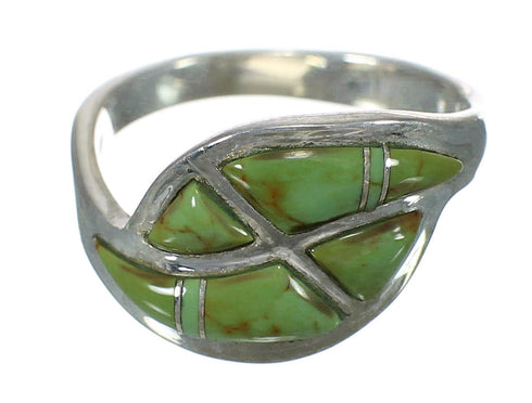 Genuine Sterling Silver And Turquoise Southwestern Ring Size 5-1/4 WX62875