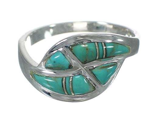 Authentic Sterling Silver Turquoise Southwest Ring Size 5-1/4 WX62987