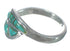 Turquoise Authentic Sterling Silver Southwest Ring Size 6-1/4 WX62991