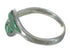 Silver Turquoise Inlay Southwestern Ring Size 4-3/4 WX63085
