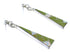 Genuine Sterling Silver Turquoise Opal Inlay Post Dangle Earrings RX66560