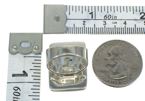 Silver Turquoise Southwest Ring Size 6-1/4 YX70422