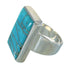 Southwestern Silver Turquoise Ring Size 6-1/4 YX70433
