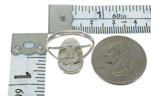 Southwest Sterling Silver And Turquoise Jewelry Ring Size 4-3/4 YX70620